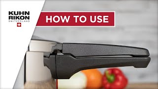 DUROMATIC® Pressure Cooker how to lock  KUHN RIKON [upl. by Reldnahc]