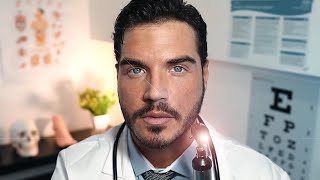 ASMR  3 HOUR Cranial Nerve Exam Follow The Light Ear Cleaning Vitals Doctor Roleplay For Sleep [upl. by Aihsatan]