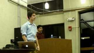 2202012 Harvard Semifinal Debate 4 of 10  crossexamination of First Negative [upl. by Annelak]