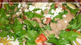 Spinach Salad  Spinach Salad Recipe  How to make Spinach Salad by Manjula [upl. by Dogs693]