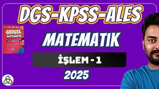 İşlem  1 Video  DGSKPSSALES Matematik  2025 [upl. by Stiruc]