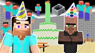 HEROBRINE CLONES ARE RUINING STEVES BIRTHDAY  Baldis Birthday Bash MOD Steves Birthday [upl. by Buatti]