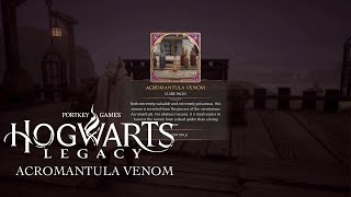 Hogwarts Legacy  Acromantula Venom  Field Guide Pages [upl. by Ayotna240]