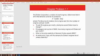 Managerial Economics Chapter 2 Problem 1  Question reading and solving strategy [upl. by Broeder]