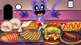 Smiling critters Poppy Playtime Chapter 3 CatNap ASMR Mukbang Animation [upl. by Kihtrak]