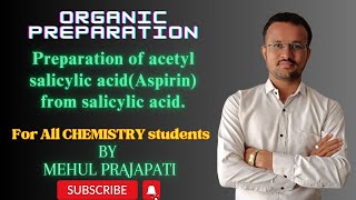 Preparation of acetyl salicylic acid Aspirin from salicylic acid  organic preparation [upl. by Eentruok711]