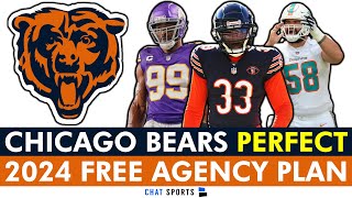 Chicago Bears PERFECT 2024 NFL Free Agency Plan Extend Jaylon Johnson amp Sign Danielle Hunter [upl. by Heshum]