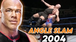 WWE Kurt Angle Angle Slam Compilation of 2004  WWE King Slayer [upl. by Aihsoem228]