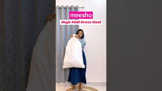 😱 Huge cute midi dress haul 😘👌🏻 Meesho mega sale mididress meesho anarkali fyp [upl. by Avery186]