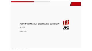 JSCC Quantitative Disclosures Q1 2024 [upl. by Ahsinom]