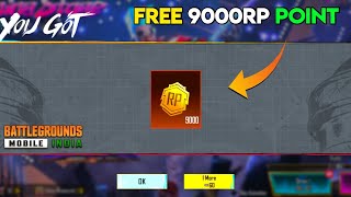 BGMI FREE 9000RP POINT LUCK   BGMI FREE RP POINT CRATE OPENING  TYSON NOOB GAMER [upl. by Lole]