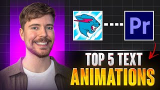 Top 5 Stunning Text Animations in Adobe Premiere Pro [upl. by Nawad]