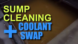 How to clean a CNC machine and Replace the Coolant [upl. by Sirapal]