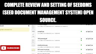 SeedDMS Complete Review and Its Setting [upl. by Yelnek]