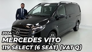 2024 Mercedes Vito 119 20D Crew Select LWB 6 Seat VAT Q [upl. by Farhi953]