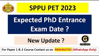 SPPU PET PhD Entrance Exam 2023  Imp Update  Exam Date   SPPU PET 2023 [upl. by Briant15]