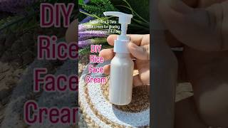 DIY Rice face cream for glowing brightening youthful skin Korean glass skin secretkoreanskincare [upl. by Gaivn48]