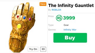 How to the get the INFINITY GAUNTLET in Roblox [upl. by Wittie]