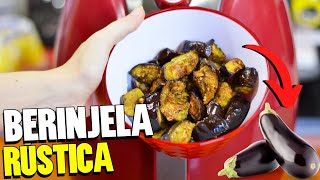 BERINJELA RÚSTICA NA AIRFRYER  COMO FAZER BERINJELA TEMPERADA [upl. by Pansir]