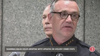 Akron police chief Brian Harding addresses calls to resign and violent crime statistics [upl. by Hayyikaz]