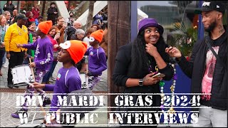 Mardi Gras in DC 2024  Public Interviews [upl. by Rasmussen9]