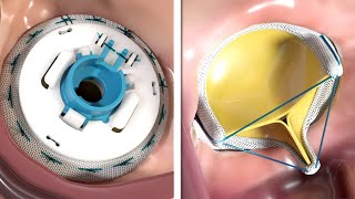 Mitral valve replacement technology  3D animation [upl. by Karina]