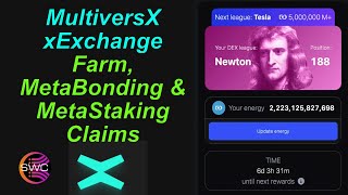 xExchange DEX Farm Metastaking Metabonding amp ZoidPay Shopping Pool Claims  Xportal Staking EGLD [upl. by Keelby41]