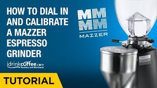 iDrinkCoffeecom Tutorial  How to Dial in and Calibrate a Mazzer Espresso Grinder [upl. by Onifur600]