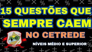 MINHAS 15 APOSTAS PARA PROVA DE CAUCAIA CECETREDE MATEMÁTICA BÁSICA maths math concursocaucaia [upl. by Ramahs376]