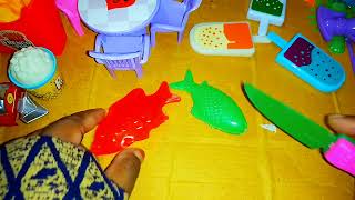 3 minutes satisfying with Unboxing miniature kitchen set Orenge color Toy DIY [upl. by Demmahum262]