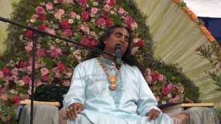 Radhe Jaya Jaya Madhava Dayite  Sri Swami Vishwananda singing after Krishna Janmashtami [upl. by Alcock187]