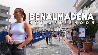 Benalmadena Spain Hot Afternoon April 2024 Update Costa del Sol  Málaga 4K [upl. by Ahseinek]