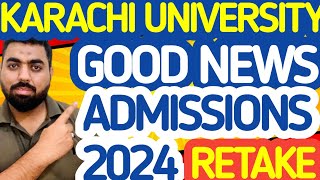 KARACHI UNIVEERSITY ADMISSIONS 2024 karachiuniversity universityofkarachi [upl. by Natalee]