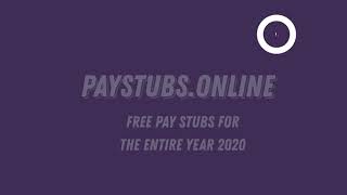 How to generate free pay stub using wwwpaystubsonline [upl. by Buyer585]