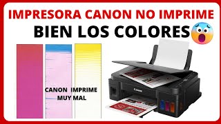 Impresora canon imprime mal los colores ¿Cómo corregir los colores de la impresora Canon Serie G [upl. by Jeremias]