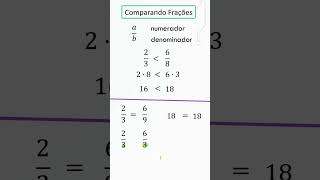 Como comparar duas frações precalculo [upl. by Merriott952]