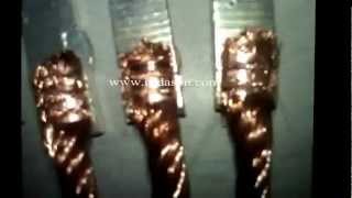 copper wire with coated copper sheet ultrasonic welding [upl. by Ayotaj331]