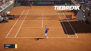 TIEBREAK  Daniil Medvedev Vs Rafael Nadal I Rome Masters I Expert Difficulty PS5 [upl. by Assirral]