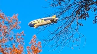 Goodyear Blimp in the neighborhood [upl. by Anailuj]