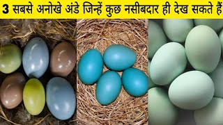 ये हैं दुनिया के 3 सबसे अनोखे अंडे 🥚 जिन्हें कुछ नसीबदार लोग ही देख सकते हैं 😱  Most Beutiful Eggs [upl. by Miran]