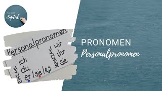 Personalpronomen  Wortarten I ein schneller Überblick [upl. by Yniattirb]