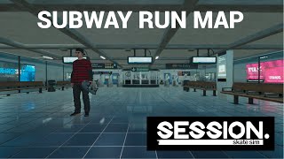 Session skate sim quotSubwayquot map raw gameplay footage [upl. by Ainer7]