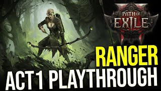 PoE 2  Ranger Act 1 Playthrough No Commentary [upl. by Ahsam570]