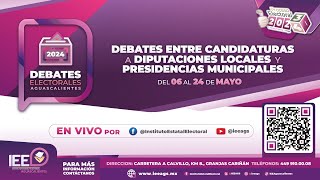 Debate entre candidaturas a la Presidencia Municipal de Calvillo [upl. by Saied]