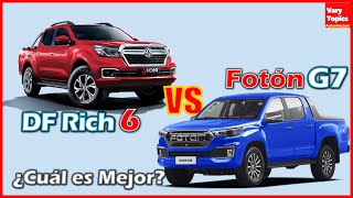 Dongfeng Rich 6 vs Foton G7 Tunland ¿Cual es la Mejor Pick UP China  Vary Topics [upl. by Yuri]