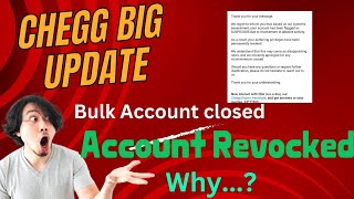 Chegg Big Update  Direct account Revocked  Fresh account Revocked  Account rejected Why this see [upl. by Minda]