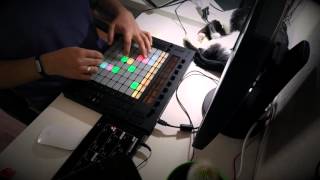 Ableton Push  Moog Werkstatt  music DORAMONEcom [upl. by Nnednarb]