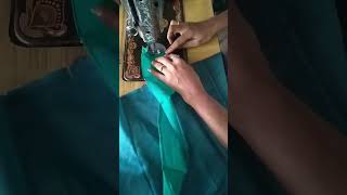 saree fall stitching satya fashion sareefallstitching youtubeshorts viralvideo [upl. by Barcroft]