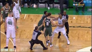 Marcus Smart Altercation with Matthew Dellavedova 10182017 [upl. by Akeihsat]