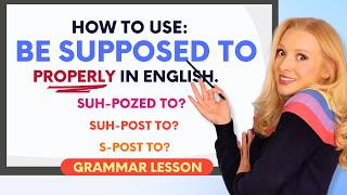 How to use quotBE SUPPOSED TOquot properly in English  Formation Pronunciation and Usage [upl. by Elauqsap]